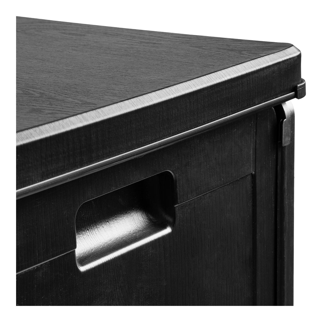 Sobra Kussenbox - Kunststof, zwart 42,8x42,8x46,4 cm, 76 liter
