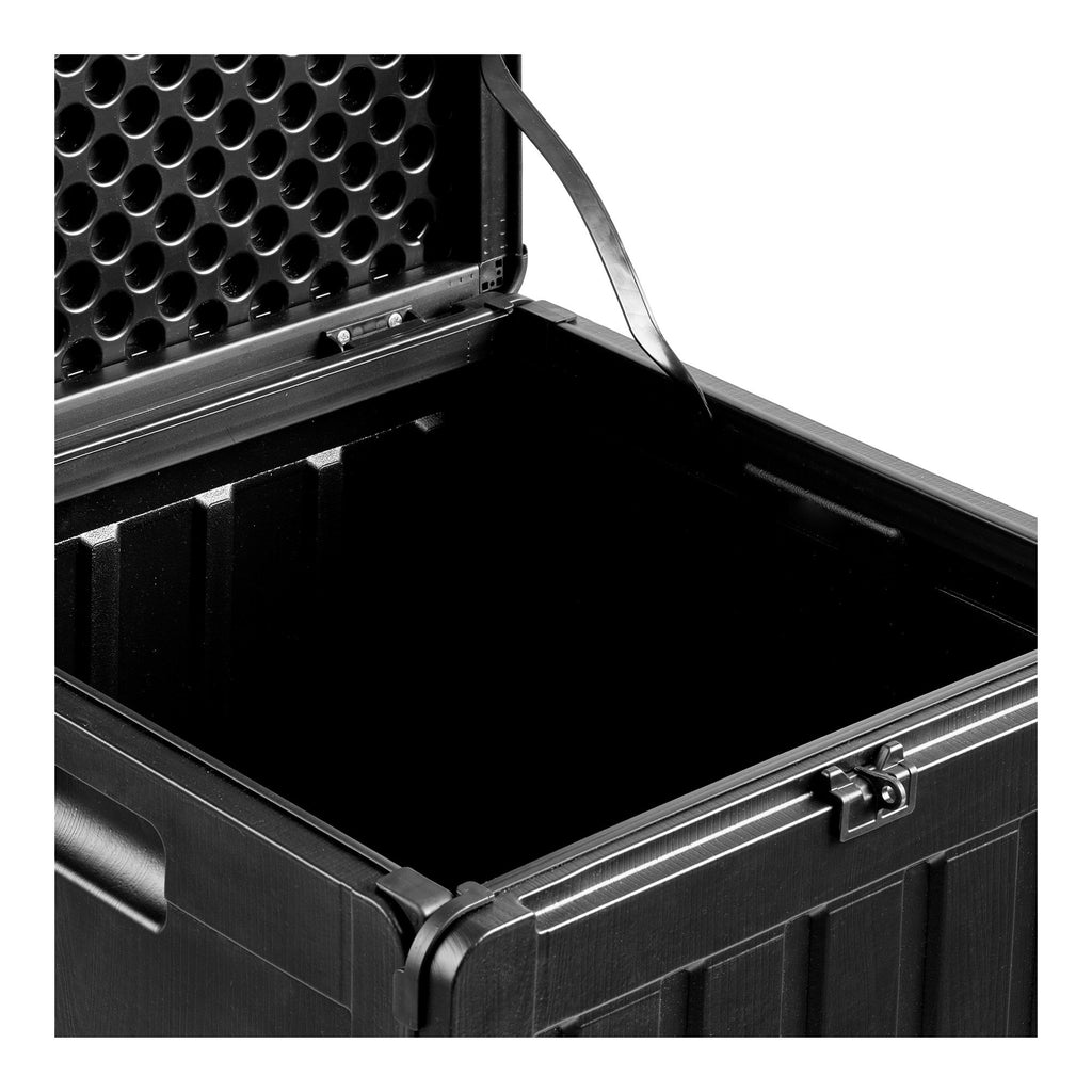 Sobra Kussenbox - Kunststof, zwart 42,8x42,8x46,4 cm, 76 liter