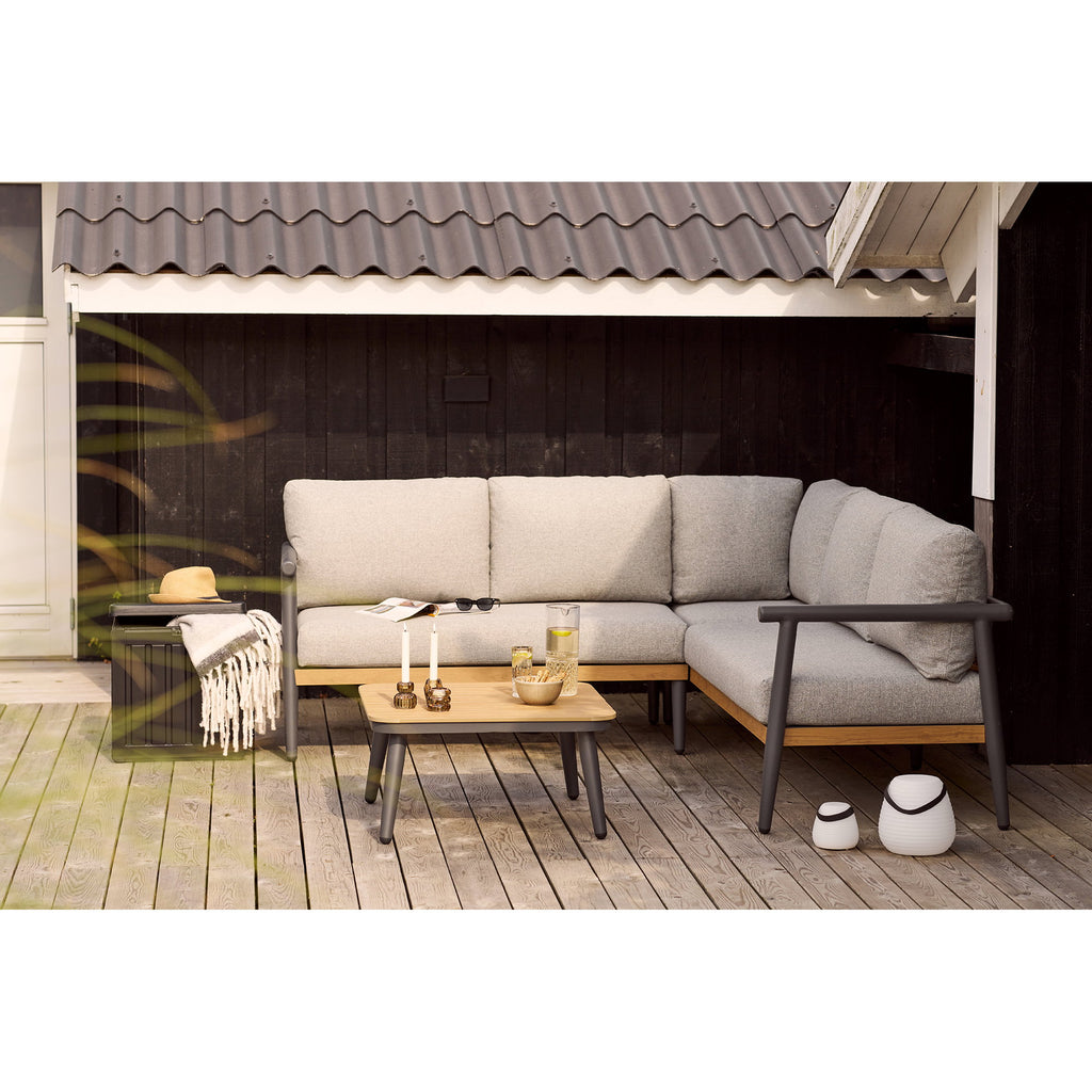 Sobra Kussenbox - Kunststof, zwart 42,8x42,8x46,4 cm, 76 liter