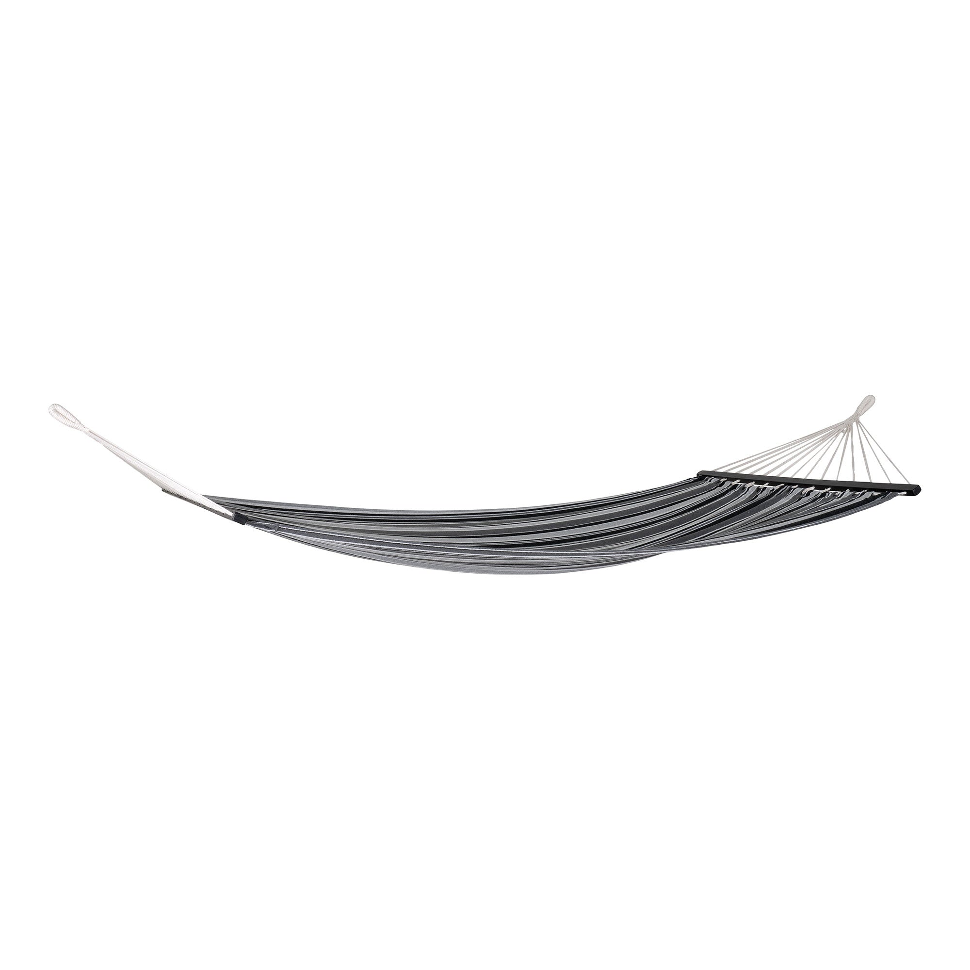 Lamia Hangmat - Polyester/katoen, larikshout, zwart/grijs/wit