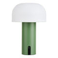 Soham LED Tafellamp - Oplaadbaar, wit/groen