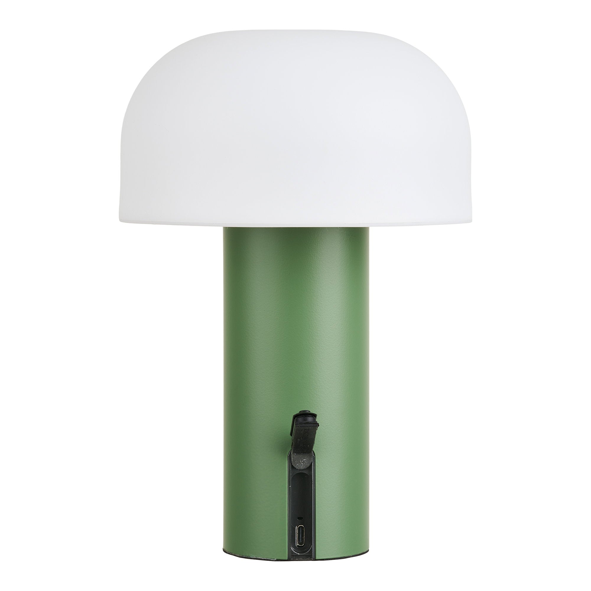 Soham LED Tafellamp - Oplaadbaar, wit/groen