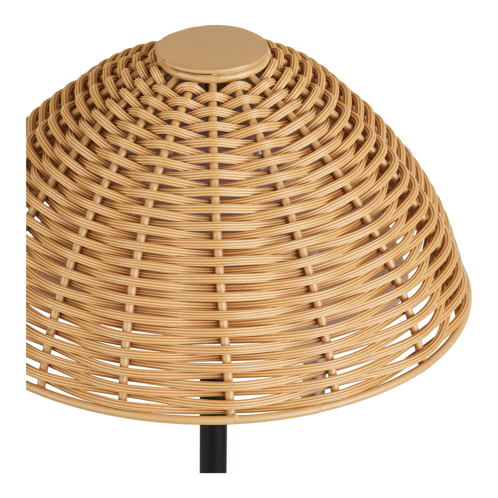 Wigan LED Tafellamp - Metaal, oplaadbaar, naturel/zwart