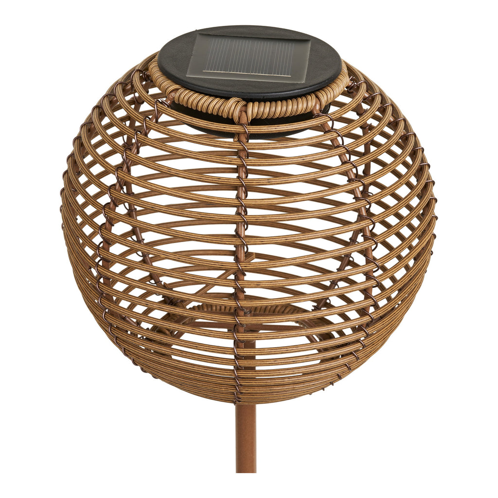 Carlisle Lamp - Oplaadbare lamp met geïntegreerd zonnepaneel, naturel