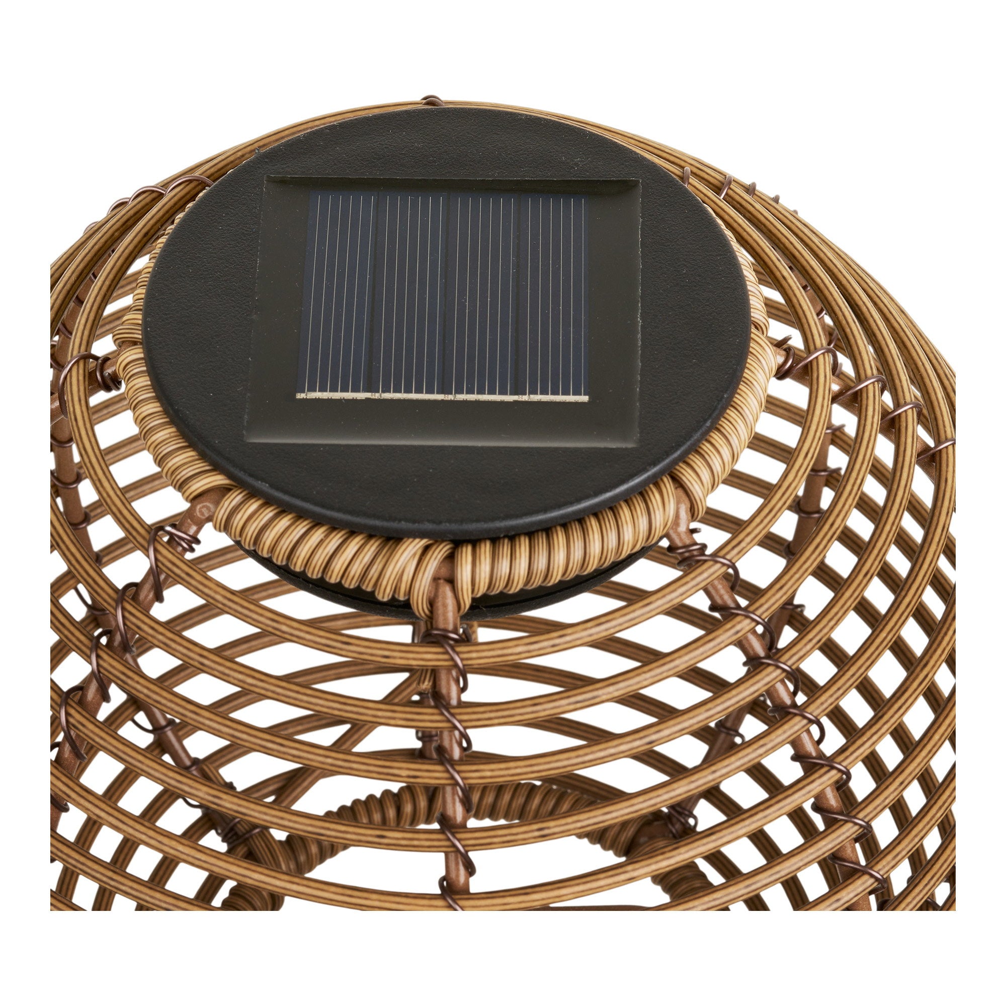 Carlisle Lamp - Oplaadbare lamp met geïntegreerd zonnepaneel, naturel