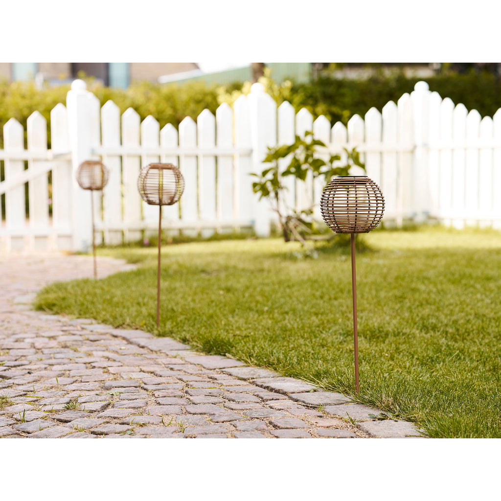 Carlisle Lamp - Oplaadbare lamp met geïntegreerd zonnepaneel, naturel