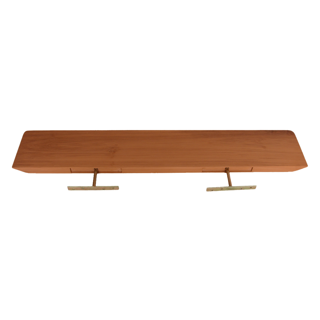 Craftsman teakhouten wandplank - 90 cm