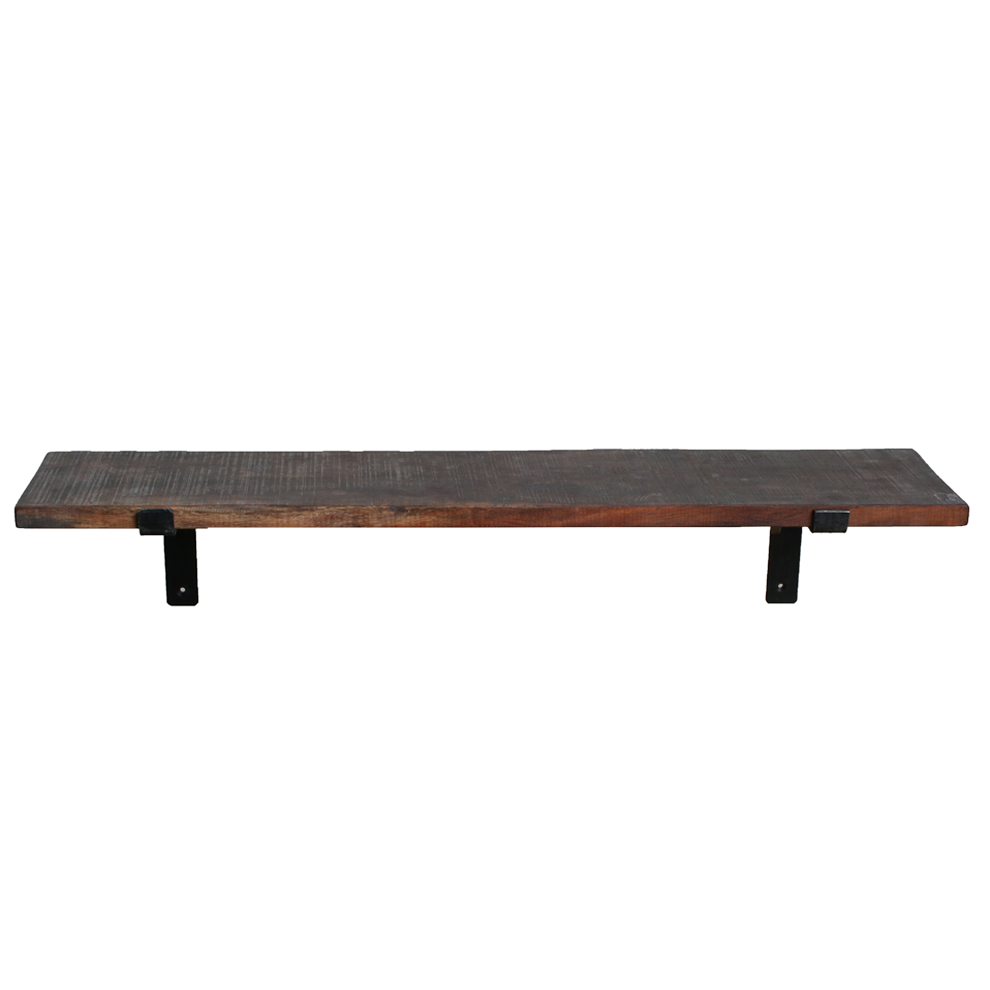 Factory wandplank bruin - FSC-gerecycled hout - 80 cm