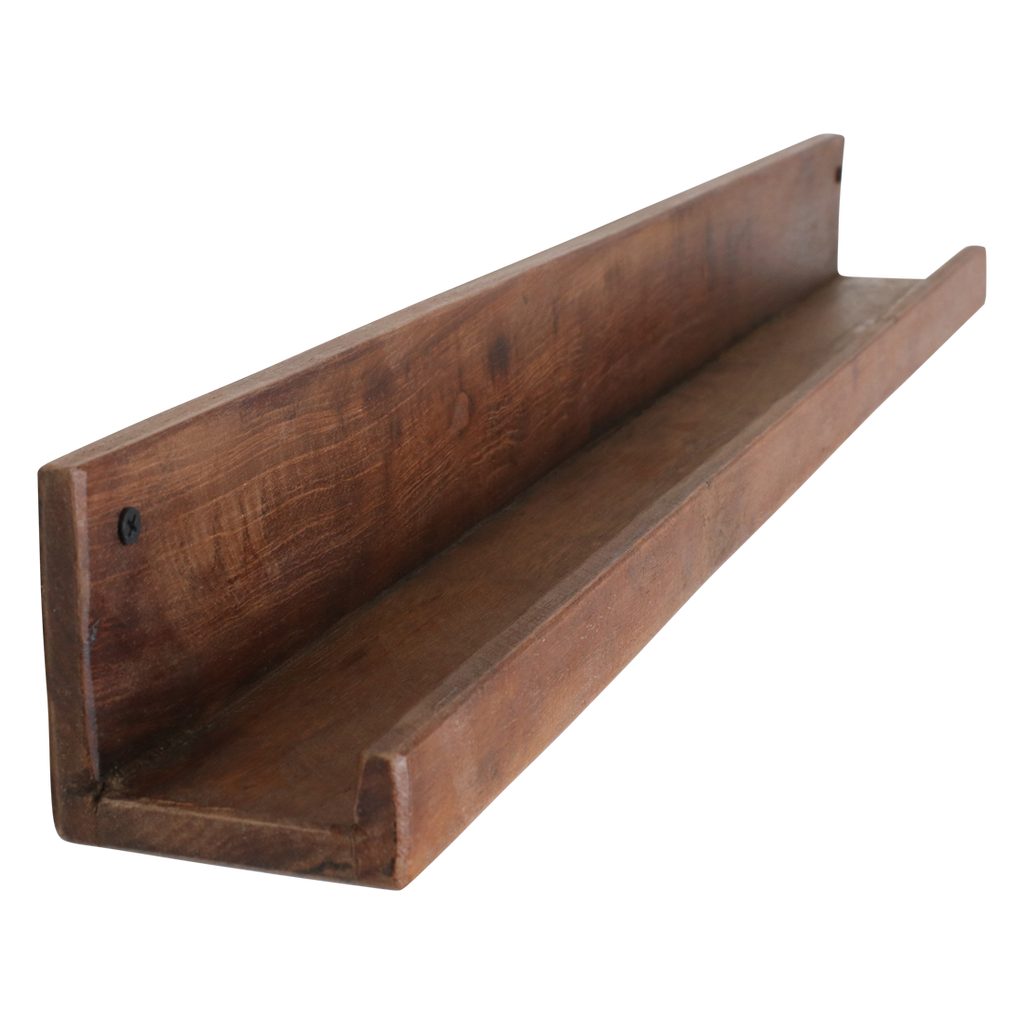 Factory wandplank - FSC-gerecycled hout - 75x8x8 cm