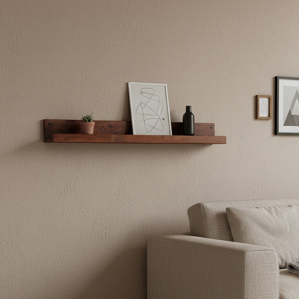 Factory wandplank - FSC-gerecycled hout - 75x8x8 cm