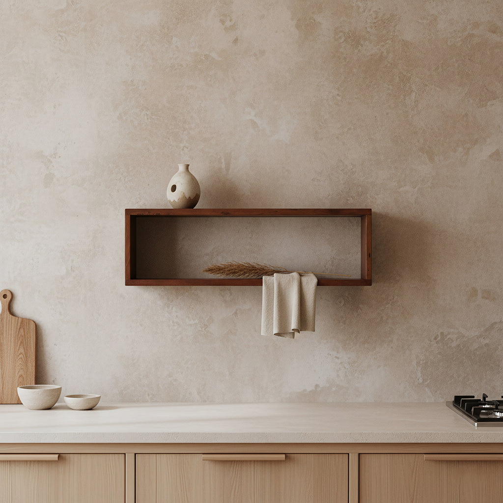Factory Wandplank Box - FSC-gerecycled hout - 70x15x22 cm
