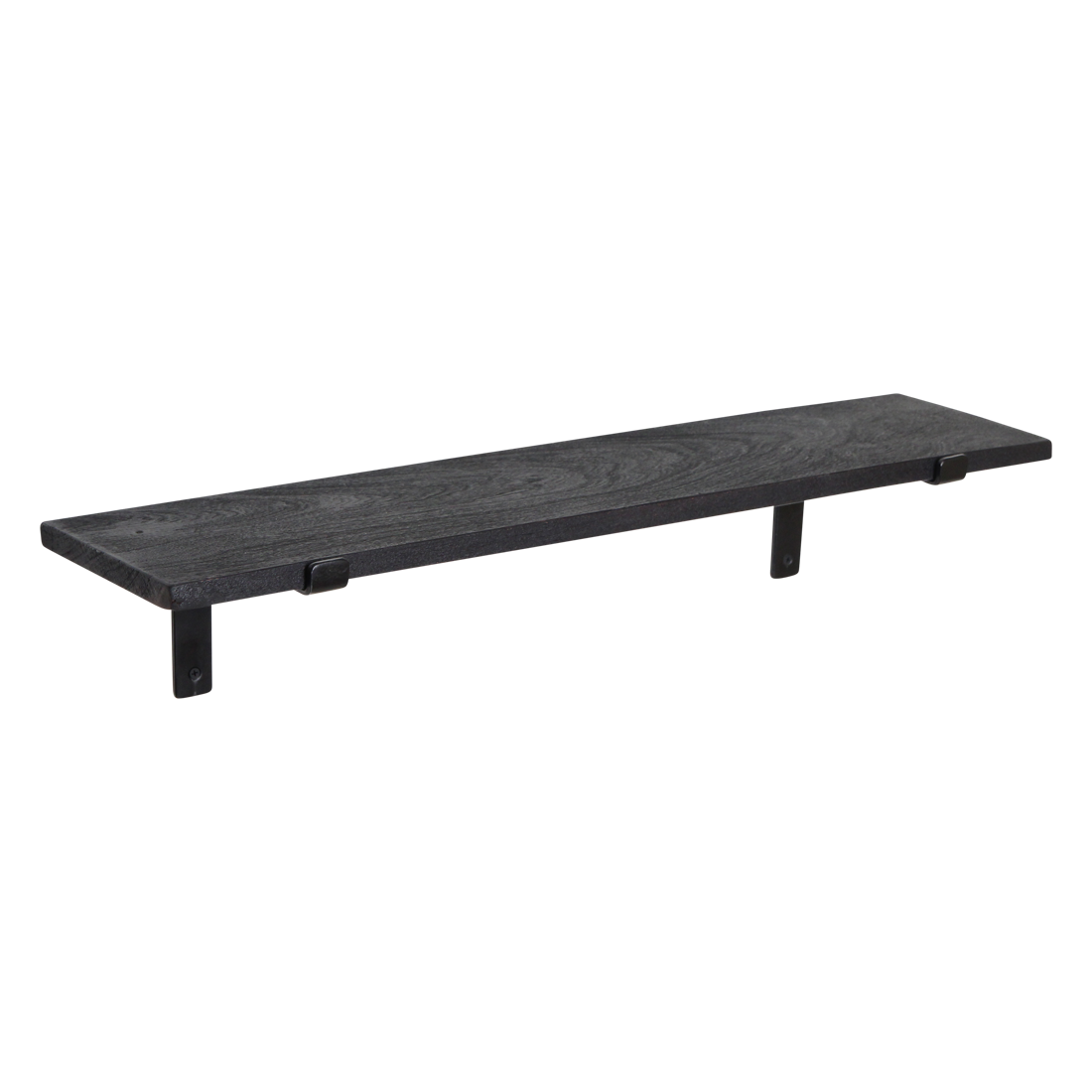 Factory wandplank zwart - FSC-gerecycled hout - 80 cm