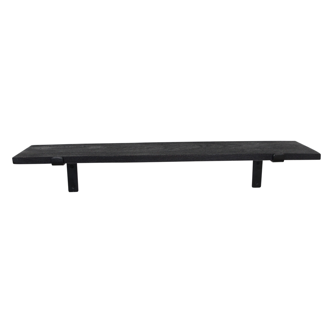 Factory wandplank zwart - FSC-gerecycled hout - 80 cm