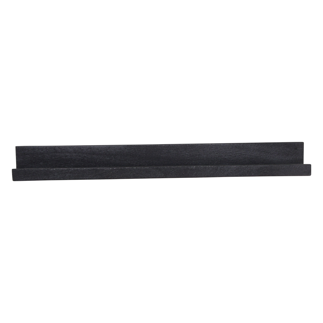 Factory wandplank zwart - FSC-gerecycled hout - 75x8x8 cm