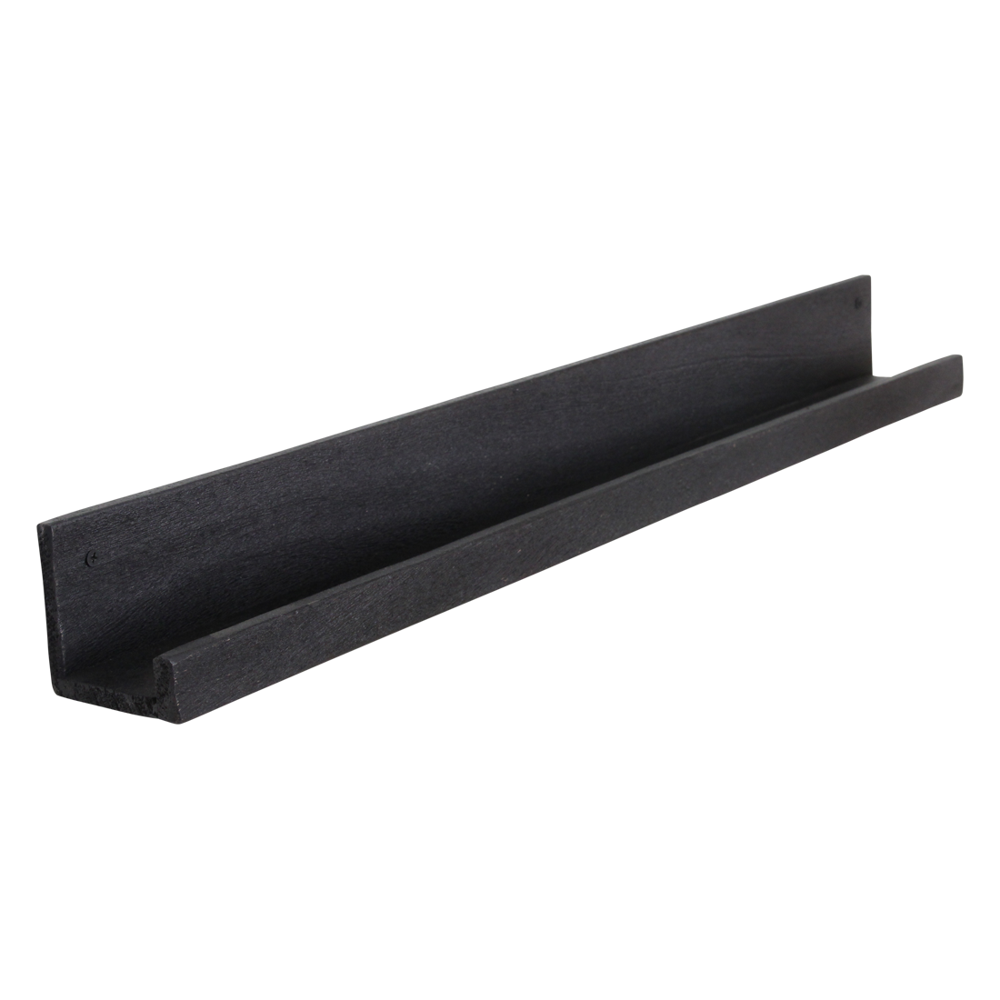 Factory wandplank zwart - FSC-gerecycled hout - 75x8x8 cm