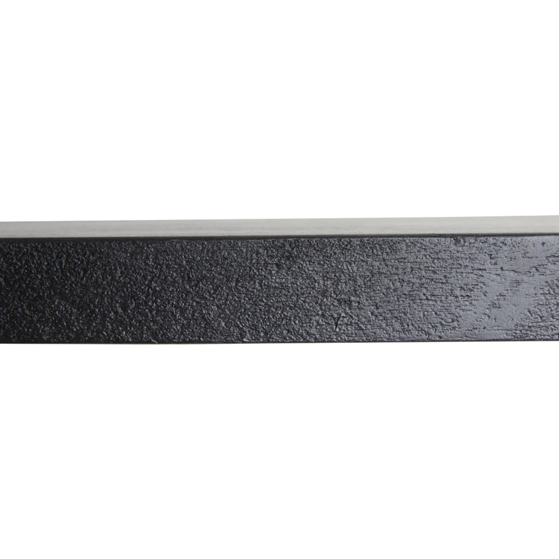 Zwart zwevende wandplank - FSC-gerecycled hout - 80x18x3,8 cm