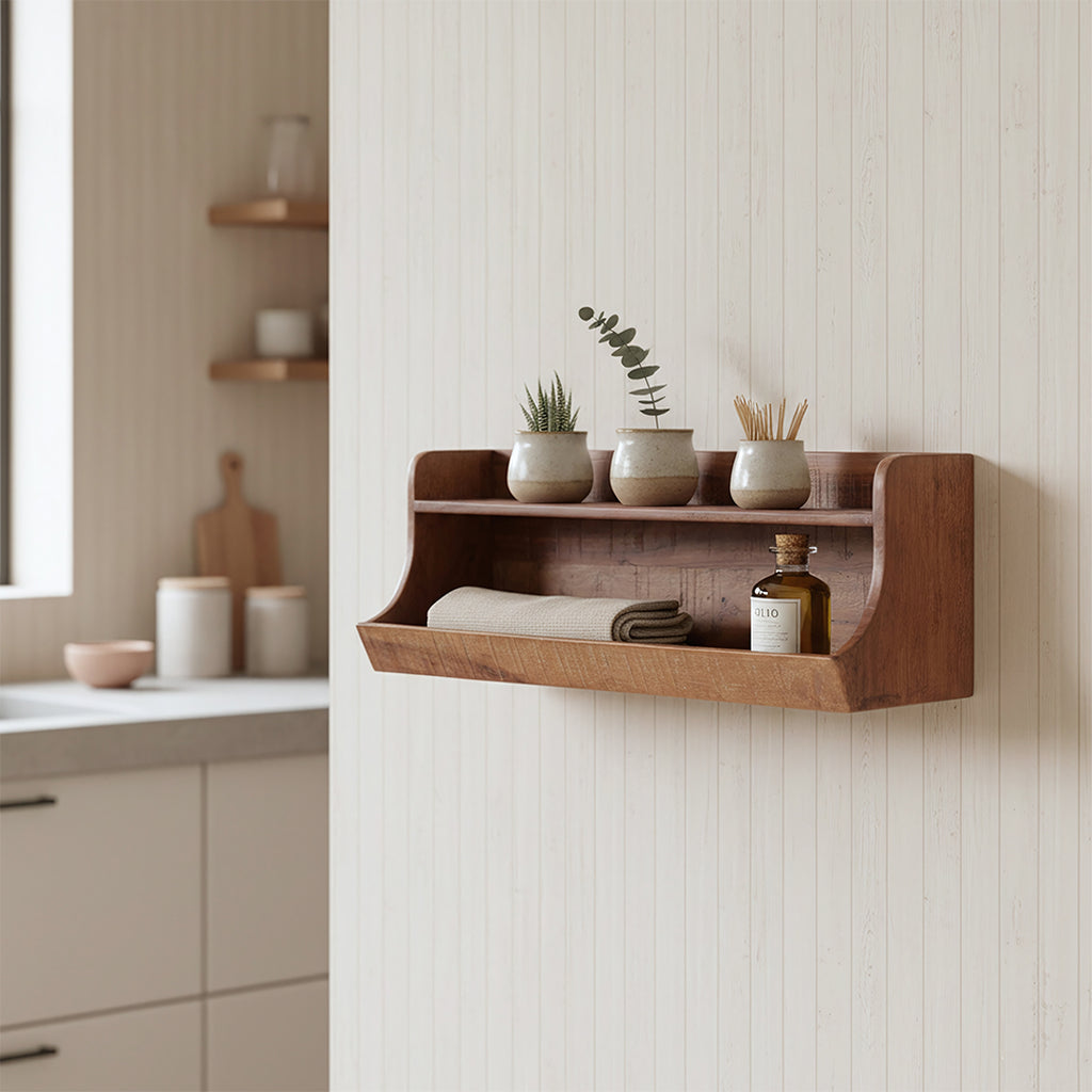 Factory opbergwandplank - FSC-gerecycled hout - 60 cm