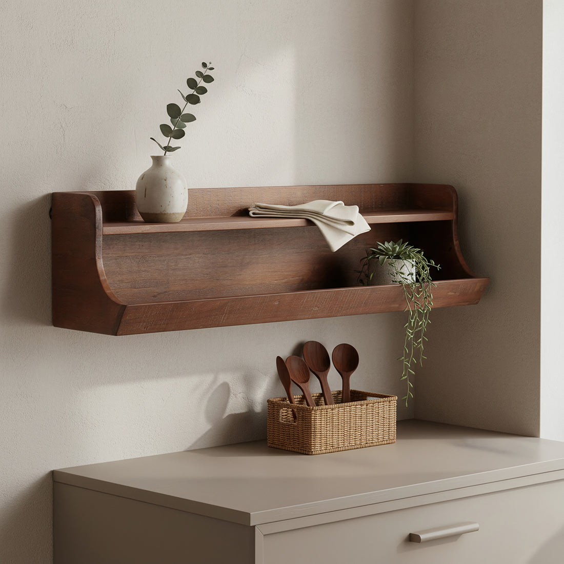 Factory opbergwandplank - FSC-gerecycled hout - 80 cm