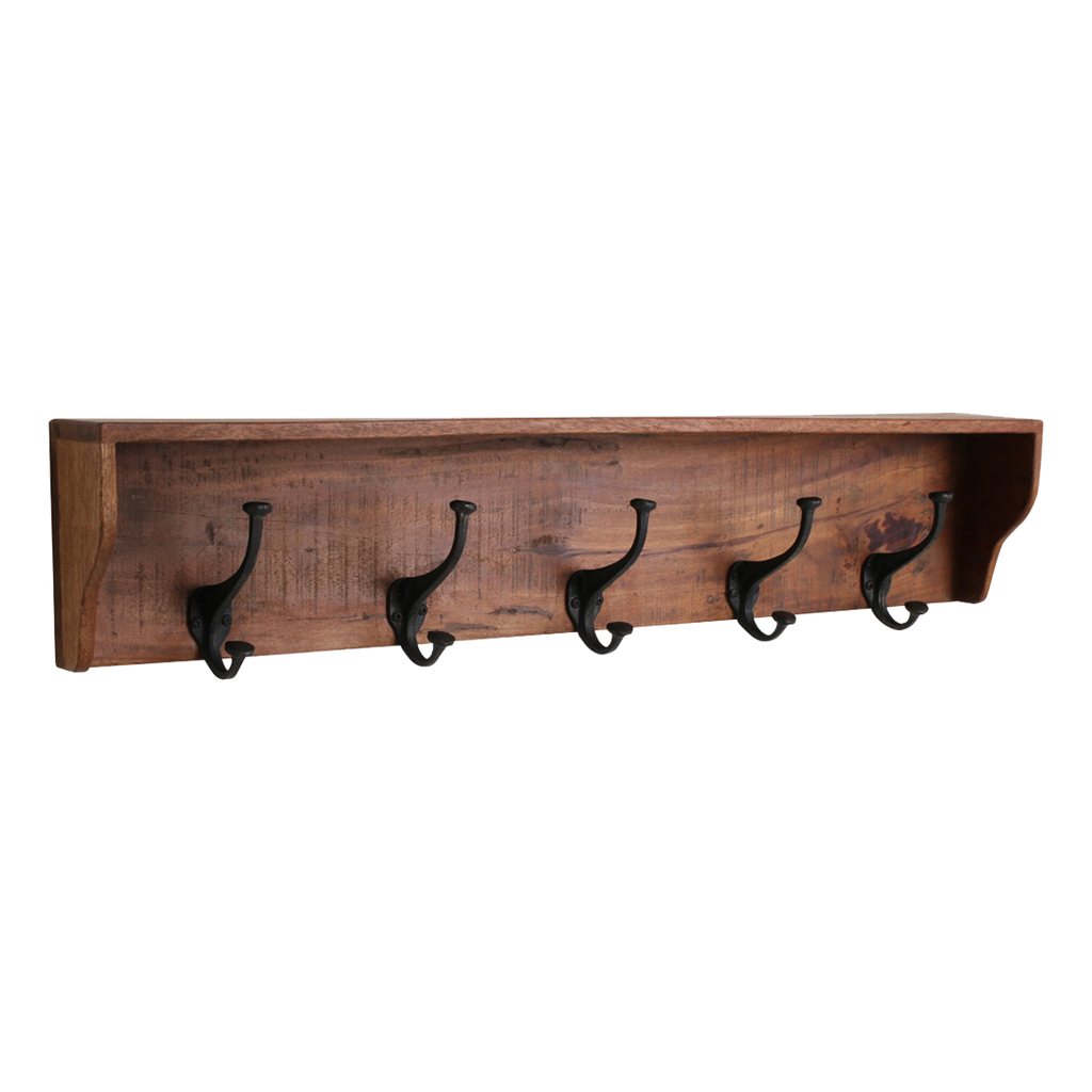 Factory wandkapstok "old style" - FSC-gerecycled hout