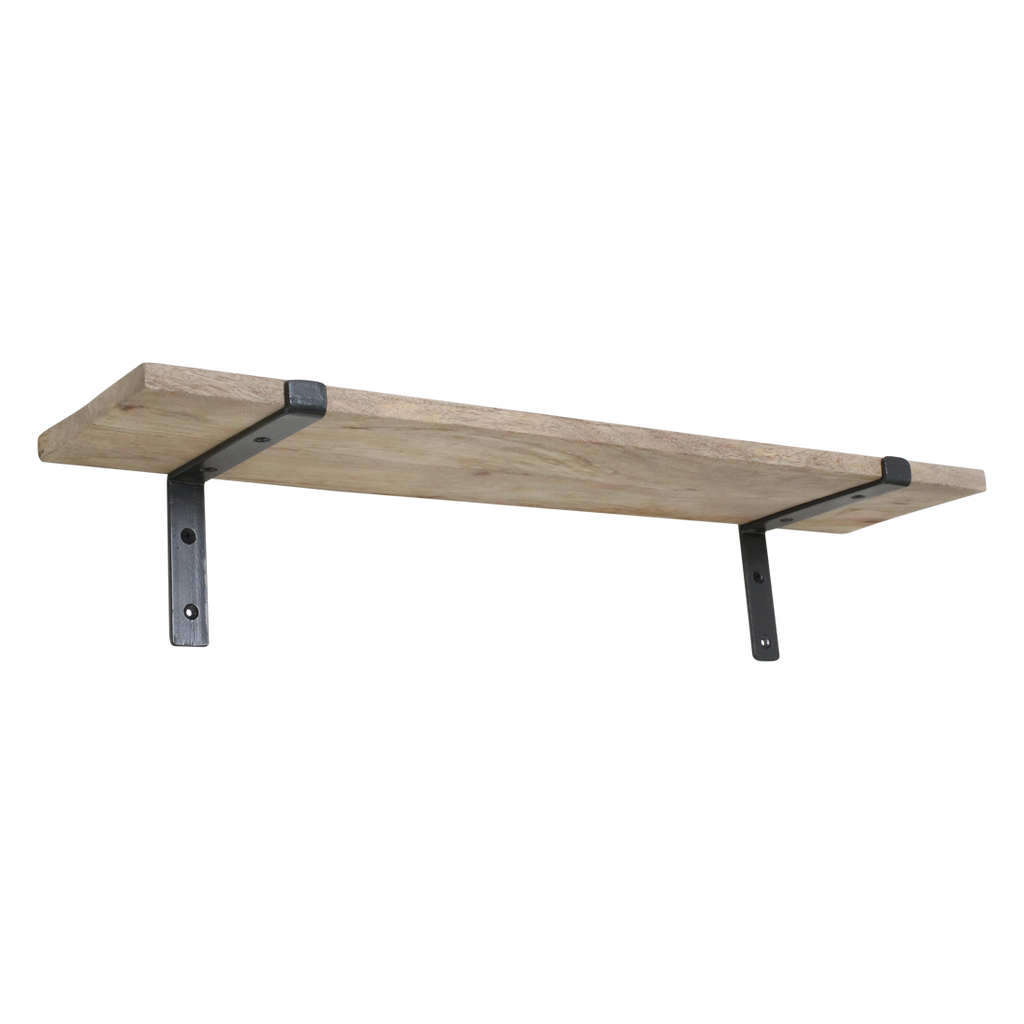 Mangohouten wandplank - 80 cm