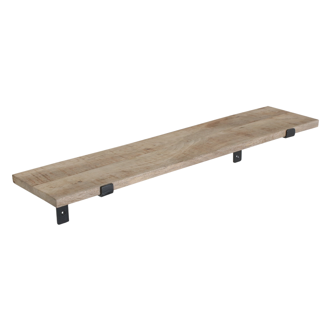 Mangohouten wandplank - 80 cm