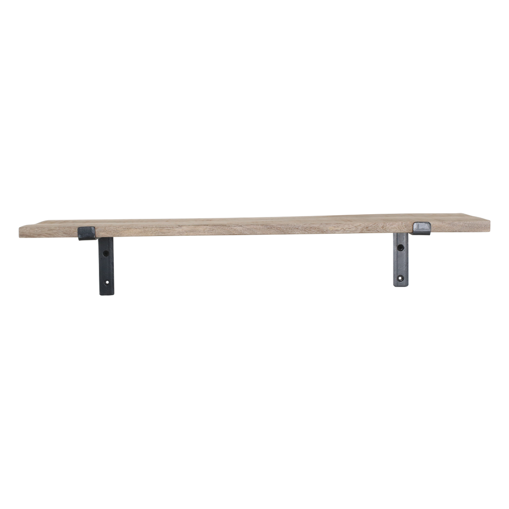 Mangohouten wandplank - 80 cm