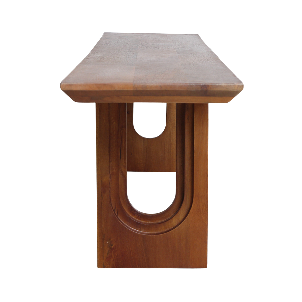 Bullnose Chamfered Mango Wood Dining Bench - 180 cm