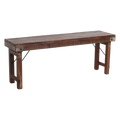 Inklapbare eetkamerbank - FSC-gerecycled hout -120 cm
