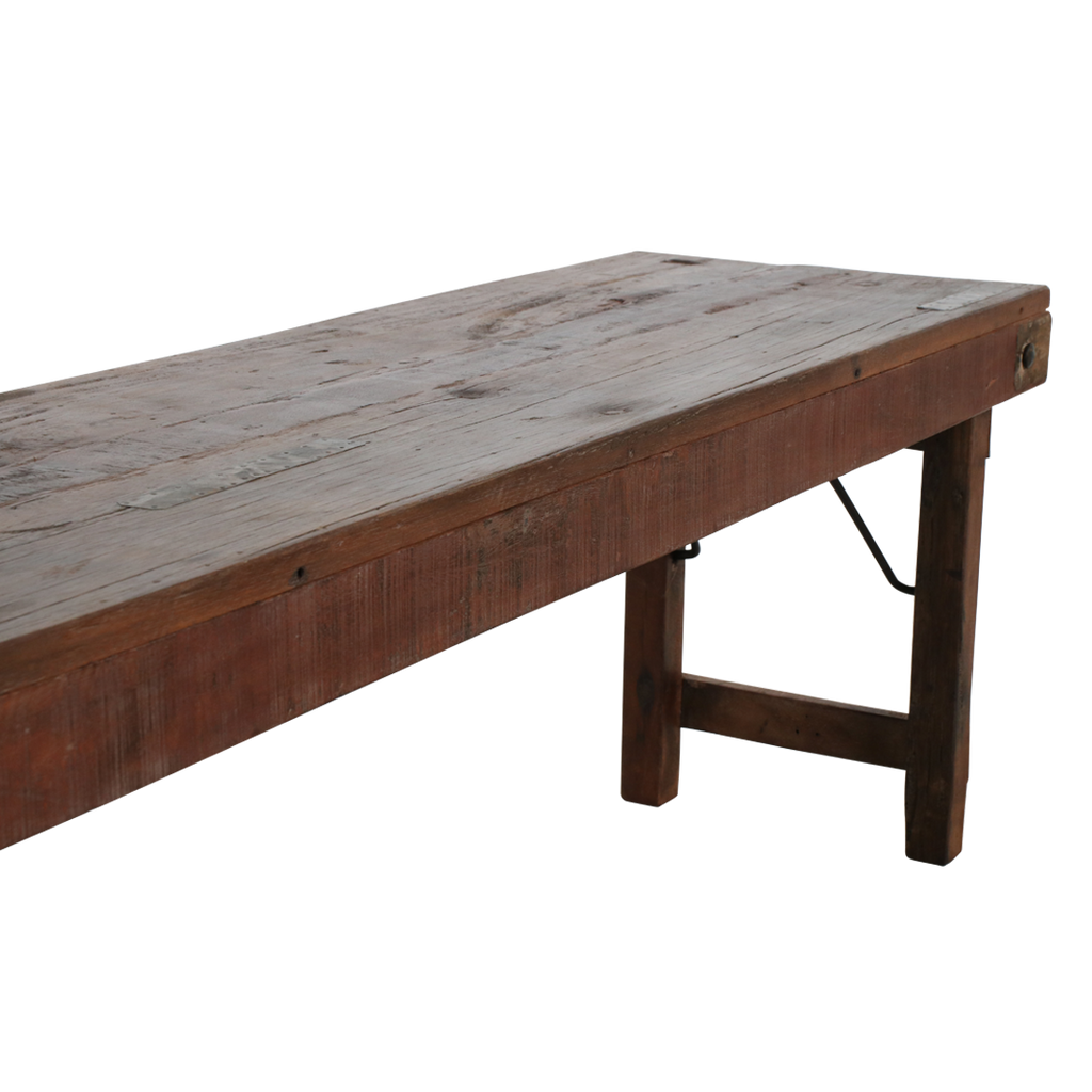 Inklapbare eetkamerbank - FSC-gerecycled hout - 160 cm