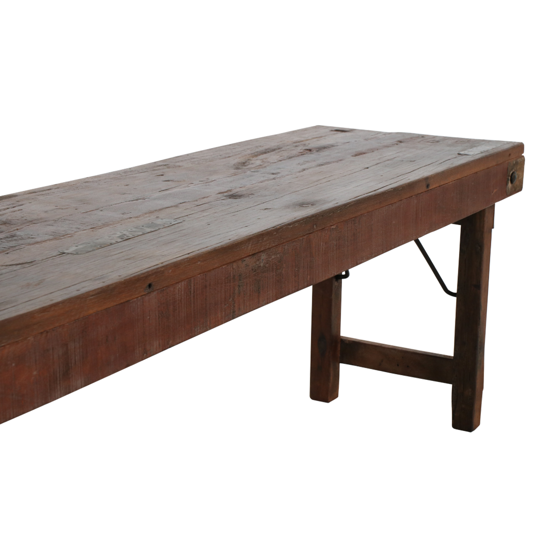 Inklapbare eetkamerbank - FSC-gerecycled hout - 160 cm