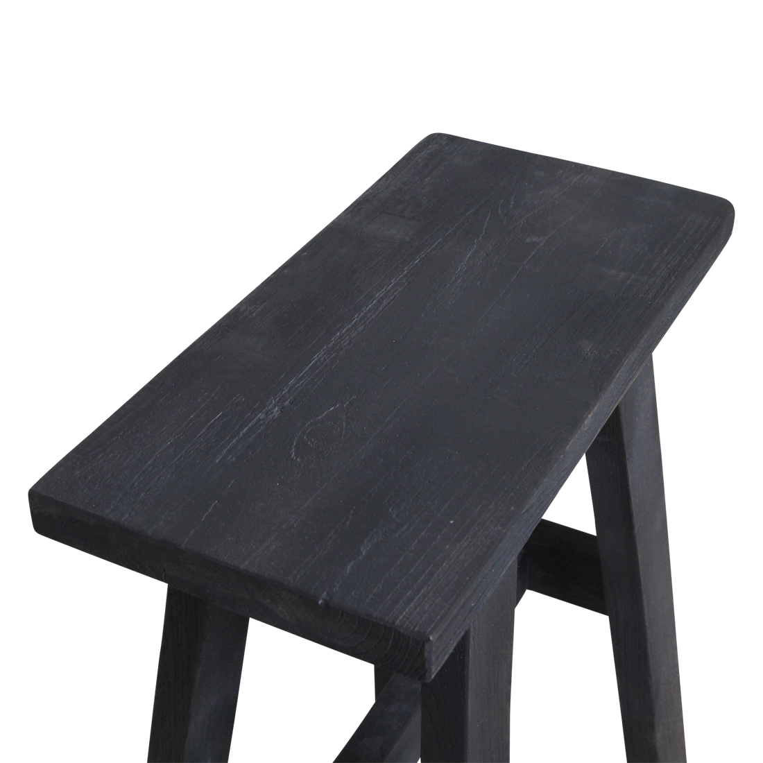 Zwarte  "bus stop"  bankje medium - 45x20x50 cm