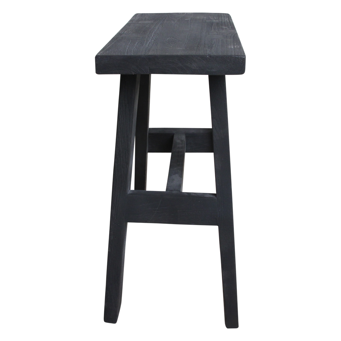 Zwarte  "bus stop"  bankje medium - 45x20x50 cm