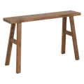 Java carpenter bijzettafel/bankje - Gerecycled hout - 80x17x50 cm