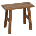 Java carpenter bijzettafel/bankje - Gerecycled hout - 16x35x30 cm