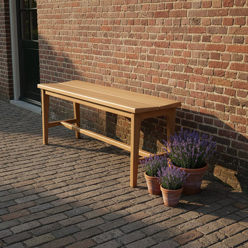 Teakhouten bankje - 120x35x48 cm - Noël Home
