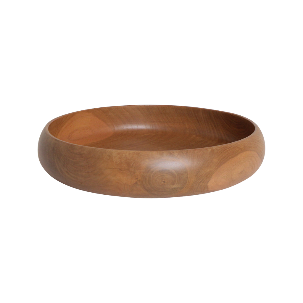 Teakhouten schaal large - Ø 37 cm