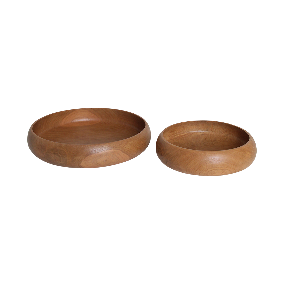 Teakhouten schaal large - Ø 37 cm