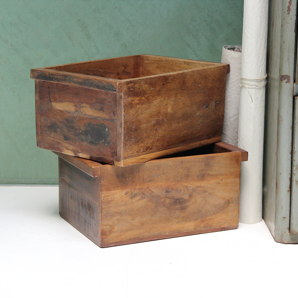 Factory opbergbox - FSC-gerecycled hout -42x20x30 cm