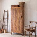 Farmwood 1-door cabinet - FSC-recycled wood - 80x40x180 cm
