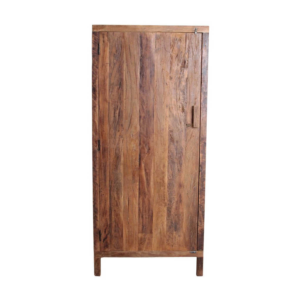 Farmwood 1-deurs kast - FSC-gerecycled hout - 80x40x180 cm