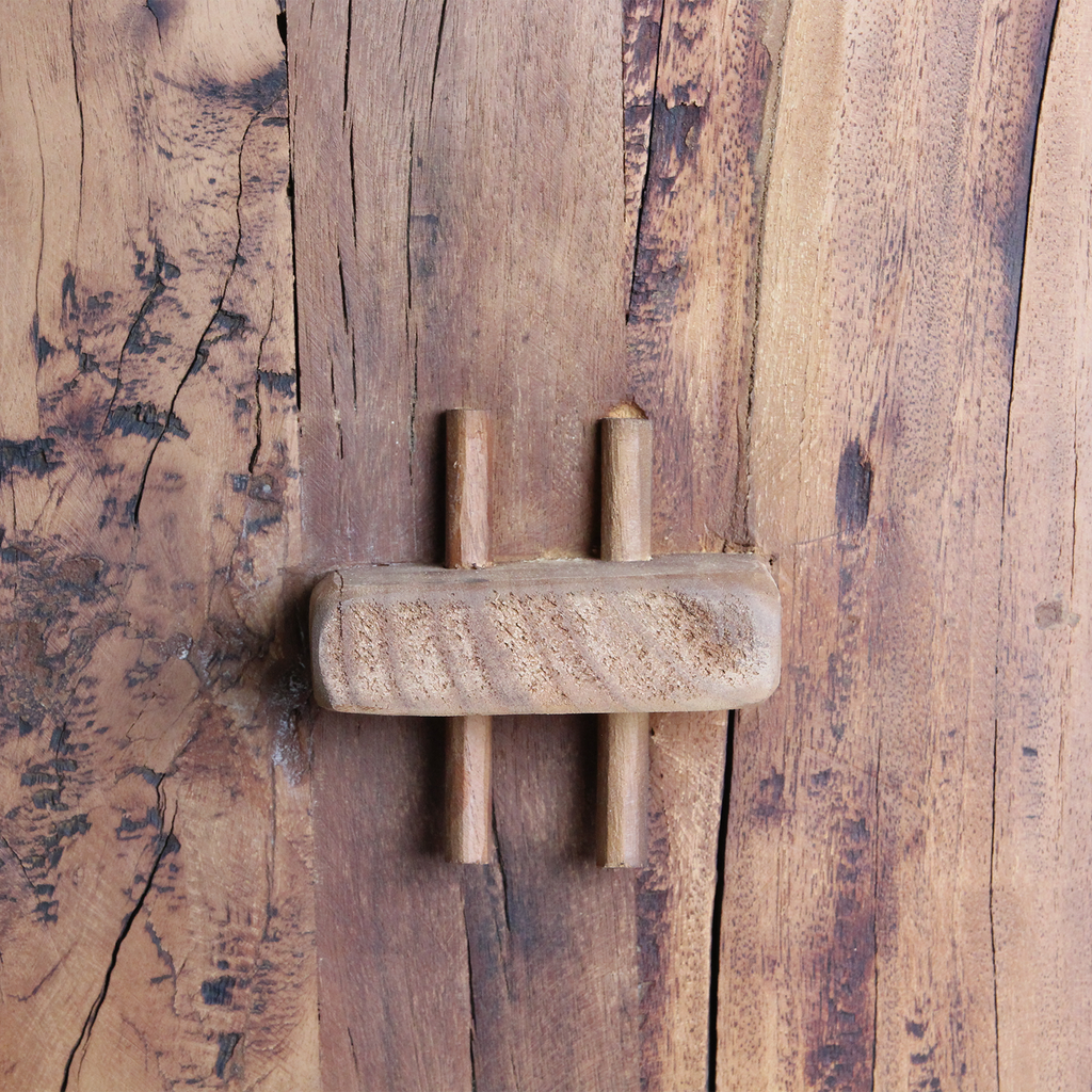 Farmwood opbergrek - FSC-gerecycled hout - 100x37x180 cm