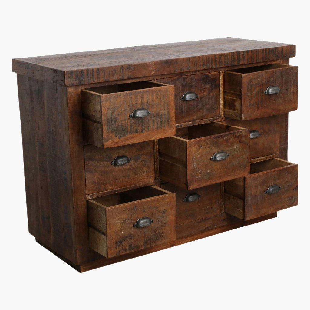Factory dressoir met 9 laden