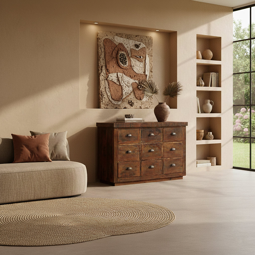 Factory dressoir met 9 laden