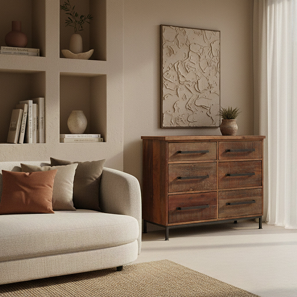 Factory dressoir met 6 laden