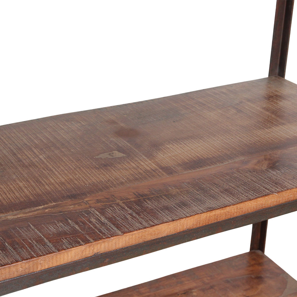 Factory hoge ijzeren rek met FSC houten planken