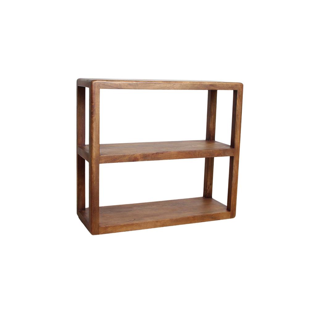 Bullnose mango wood rack - 100x38x100 cm