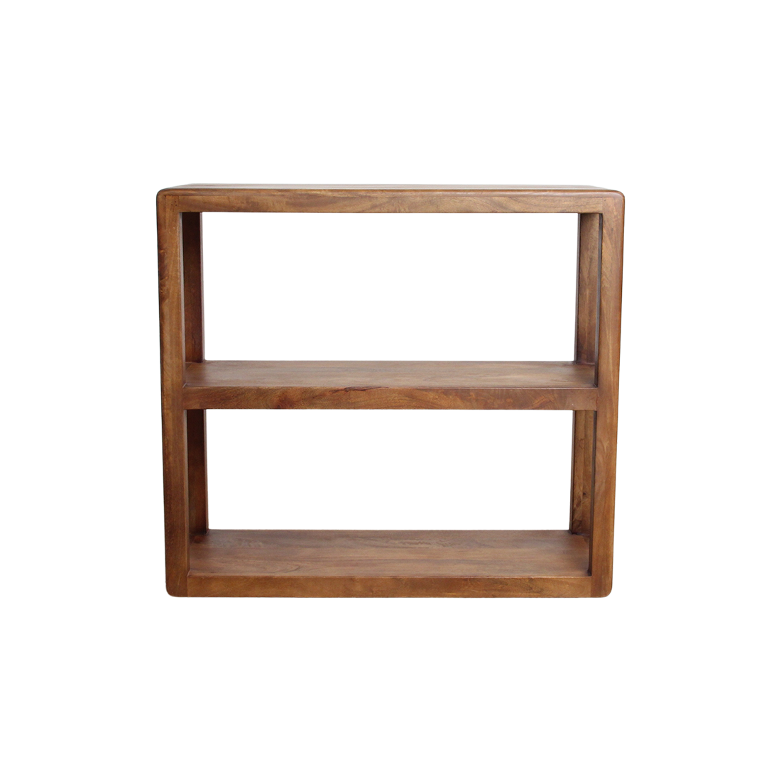 Bullnose mangohouten rek - 100x38x100 cm