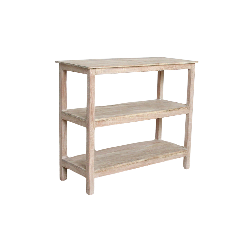 Limewash schoenenrek - 90x35x76 cm