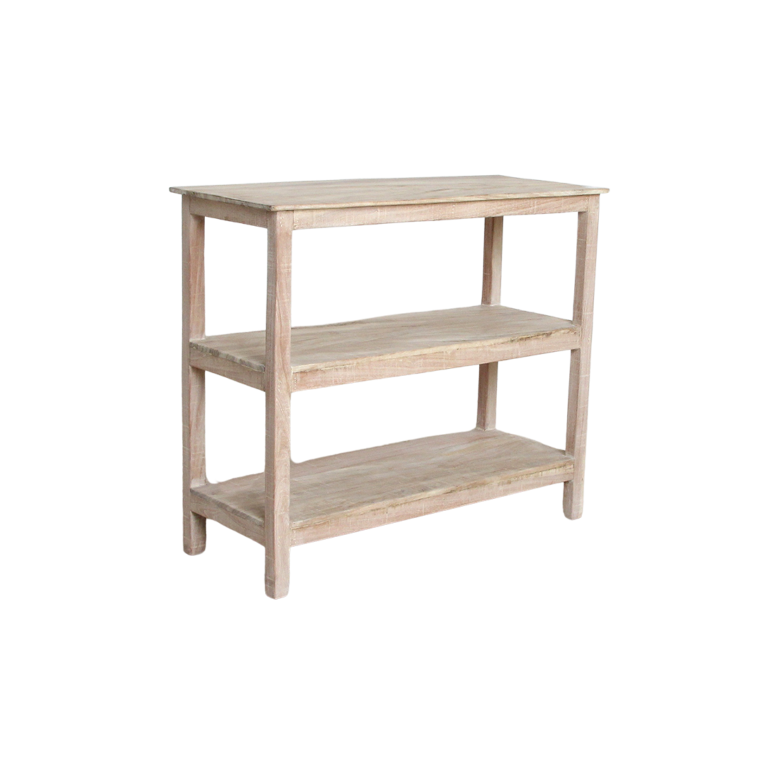 Limewash schoenenrek - 90x35x76 cm