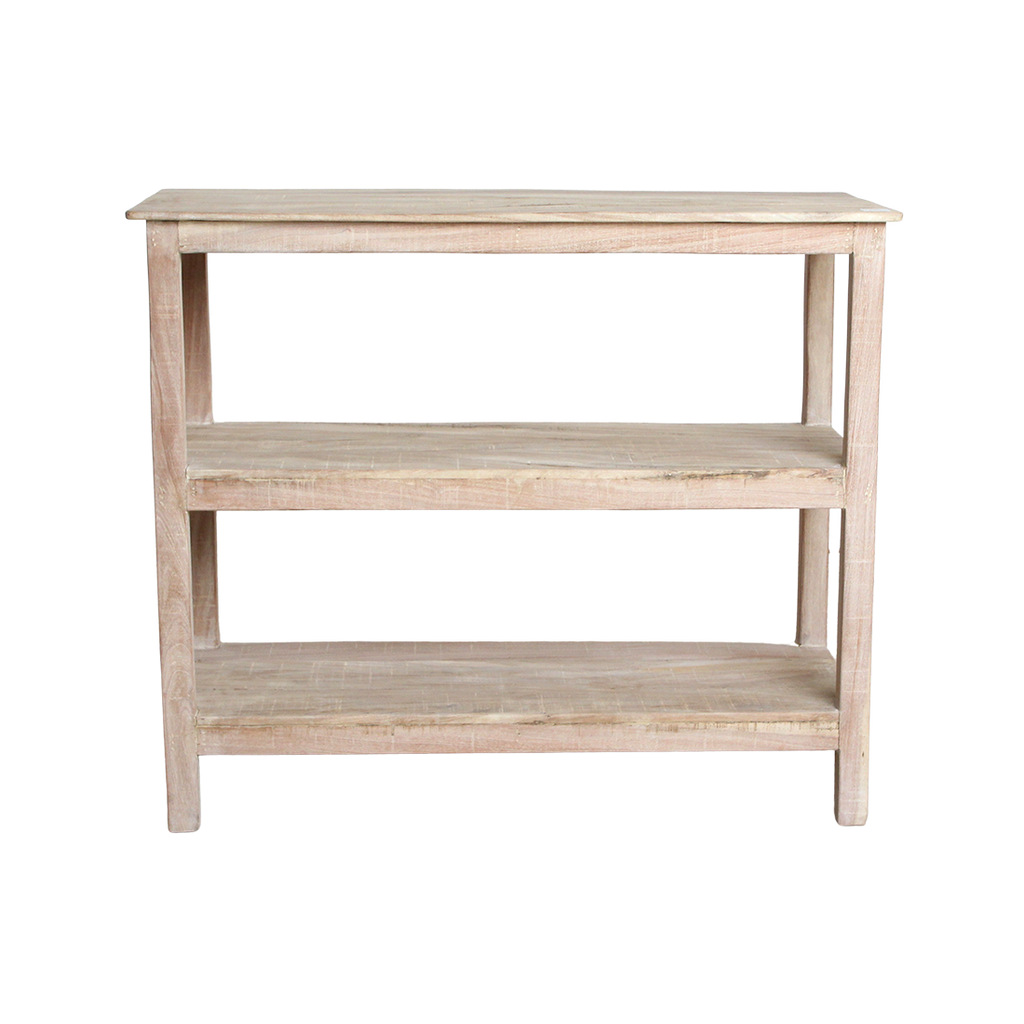 Limewash schoenenrek - 90x35x76 cm
